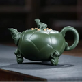 Handmade Yixing Purple Clay Teapot for Traditional Chinese Tea Ceremony 14 oz